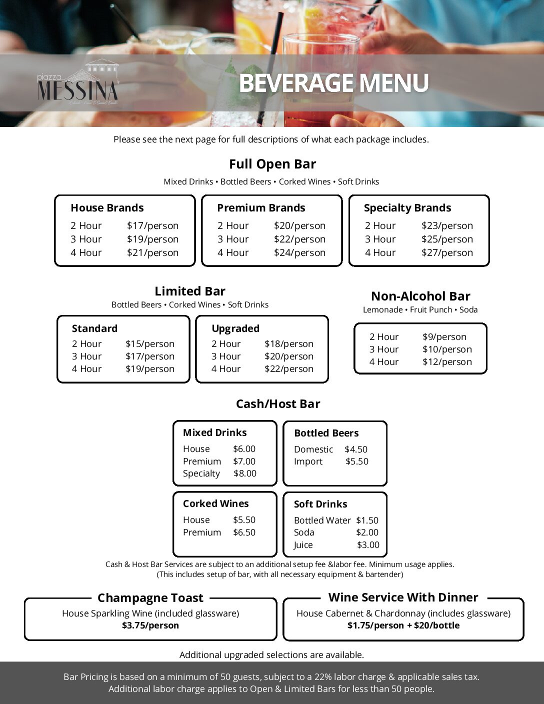 Beverage Menus