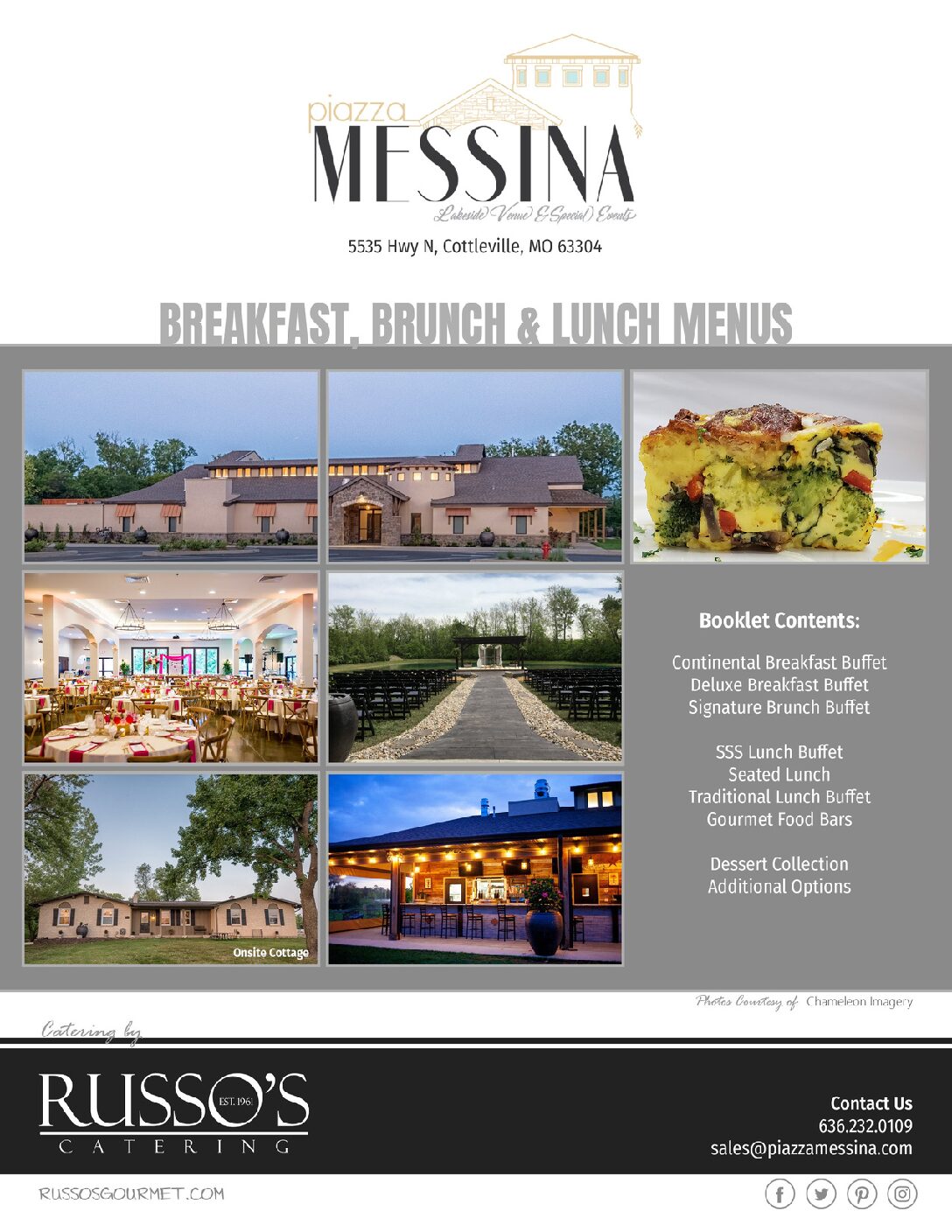 Breakfast, Brunch & Lunch Menus